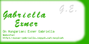 gabriella exner business card